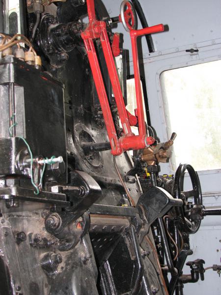 Der Führerstand der Dampflok 64 019